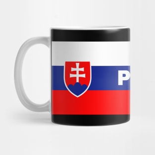 Poprad City in Slovakian Flag Mug